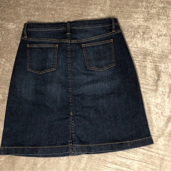 Orvis size 10 button down denim skirt blue A line - Picture 8 of 13